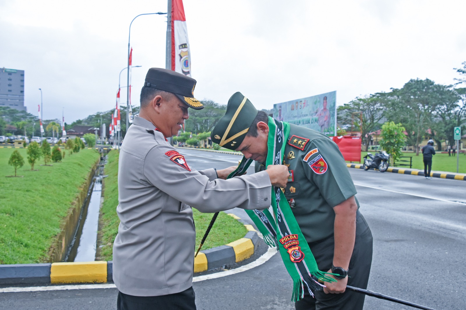 Kunjungan Perdana ke Polda Maluku, Pangdam Perkuat Sinergitas TNI-Polri