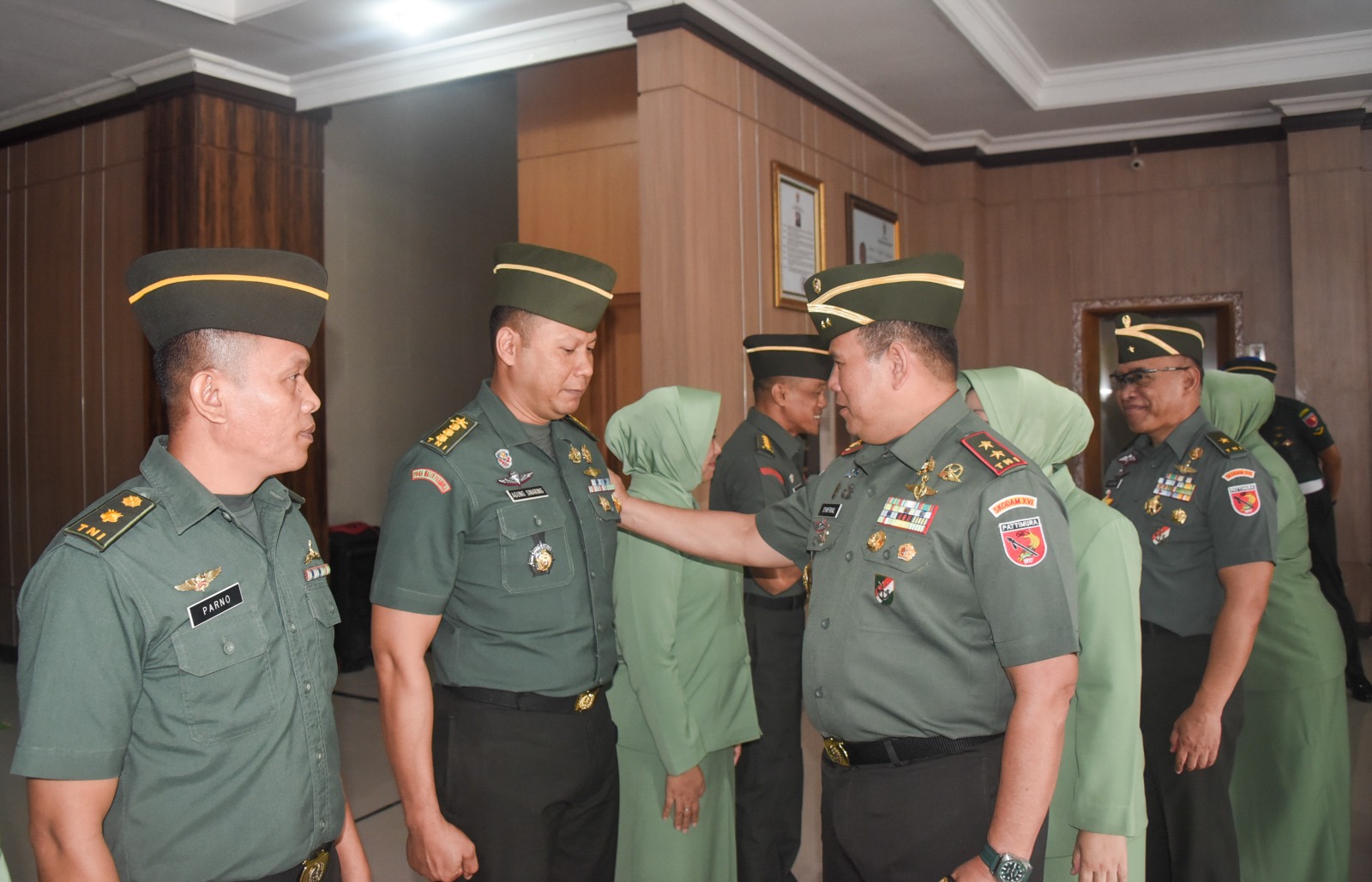 Pangdam Pattimura Pimpin Langsung Laporan Korps Kenaikan Pangkat Prajurit dan PNS