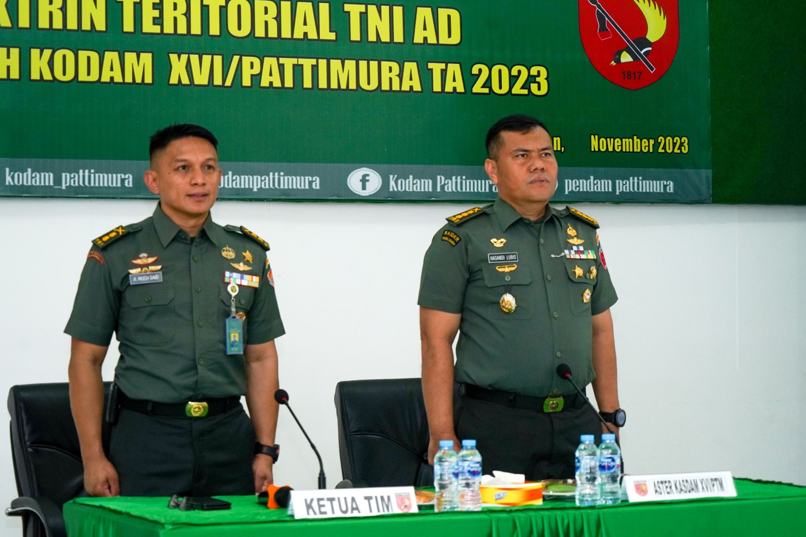 Prajurit Kodam Pattimura Terima Sosialisasi Doktrin Teritorial TNI-AD dari Sterad