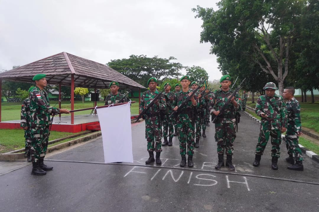 Peringati Hari Infanteri Ke-75, Kodim 1507/Saumlaki Gelar Upacara Pelepasan Peleton Beranting Yudha Wastu Pramuka Jaya
