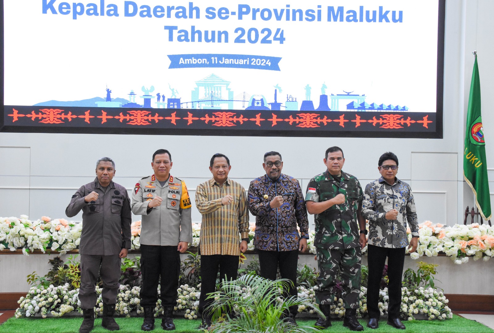 Pangdam Pattimura Hadiri Rakor Kepala Daerah Se-Provinsi Maluku Tahun 2024